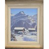 Tableau \"Les Diablerets\" signé A. DUPLAIN
