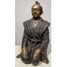 Couple japonais en bronze