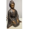Couple japonais en bronze