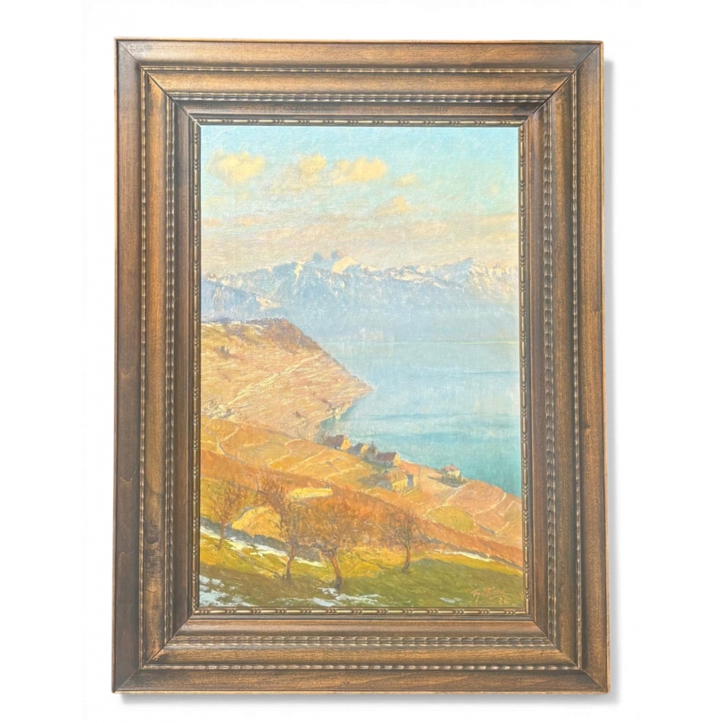 Tableau "Lavaux" signé V GILLIAND