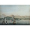 Auquarelle "Vue d'Ajaccio"