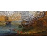 Tableau \"Paysage animé de bord de mer\"