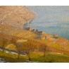Tableau \"Lavaux\" signé V GILLIAND