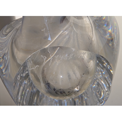 Vase Siljan en cristal d'Orrefors