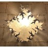 "Flemmes" square wall light made from cut sheet metal