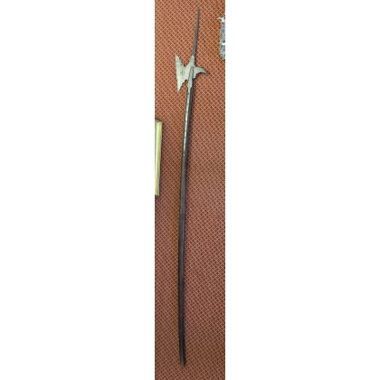 Swiss halberd with an engraved blade