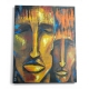 Tableau "Deux visages" signé Peto CSENGE