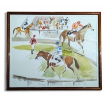 Aquarelle "Maison Laffitte" signée Joël BLANC