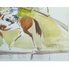 Aquarelle "Maison Laffitte" signée Joël BLANC