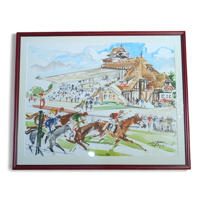 Aquarelle "Clairefontaine" signée Joël BLANC