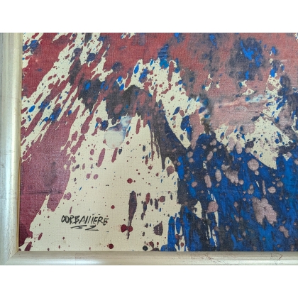 Tableau \"Abstrait\" signé CORBASSIÈRE