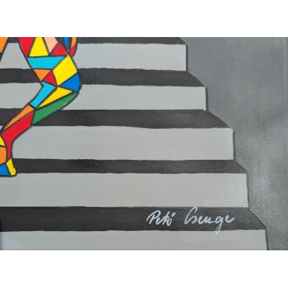 Tableau \"The returner\" signé Peto CSENGE