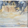 Tableau \"Course de chevaux\" signé MALESPINA