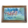 Tableau \"Longchamp\" signé L. MALESPINA