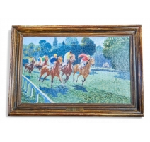 Tableau "Longchamp" signé L. MALESPINA