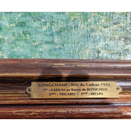 Tableau \"Longchamp\" signé L. MALESPINA