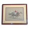Gravure "Jockeys" signé L. MALESPINA