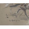 Gravure "Jockeys" signé L. MALESPINA