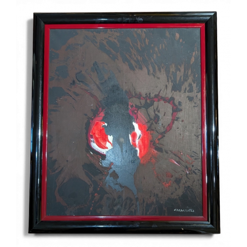 Tableau \"Abstrait\" signé CORBASSIÈRE