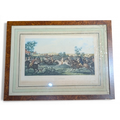 Lithographie "La Course" par Carle VERNET