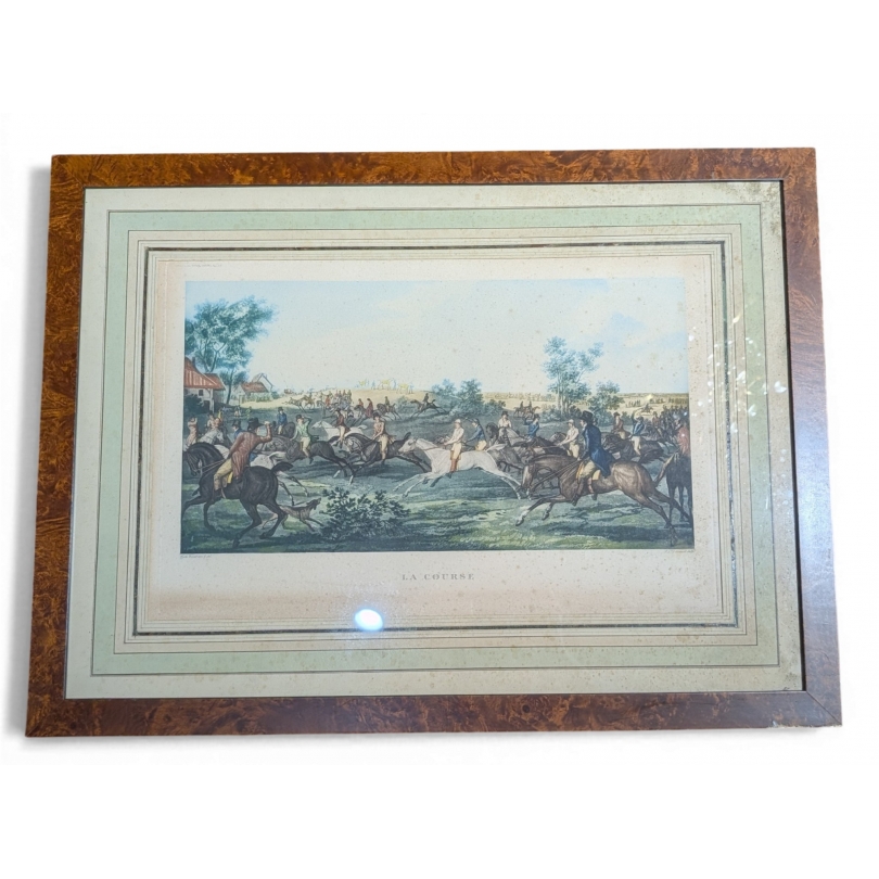 Lithographie "La Course" par Carle VERNET