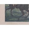 Lithographie "La Course" par Carle VERNET