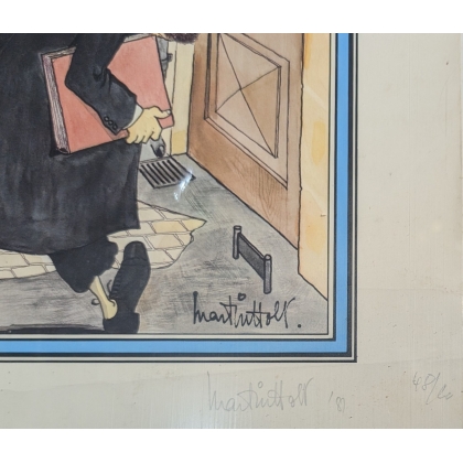 Lithograph ‘Mea Shearim, Jerusalem’ by HOLT