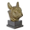 Buste de Bouledogue Français en bronze