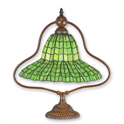 Lampe style Tiffany abat-jour vert