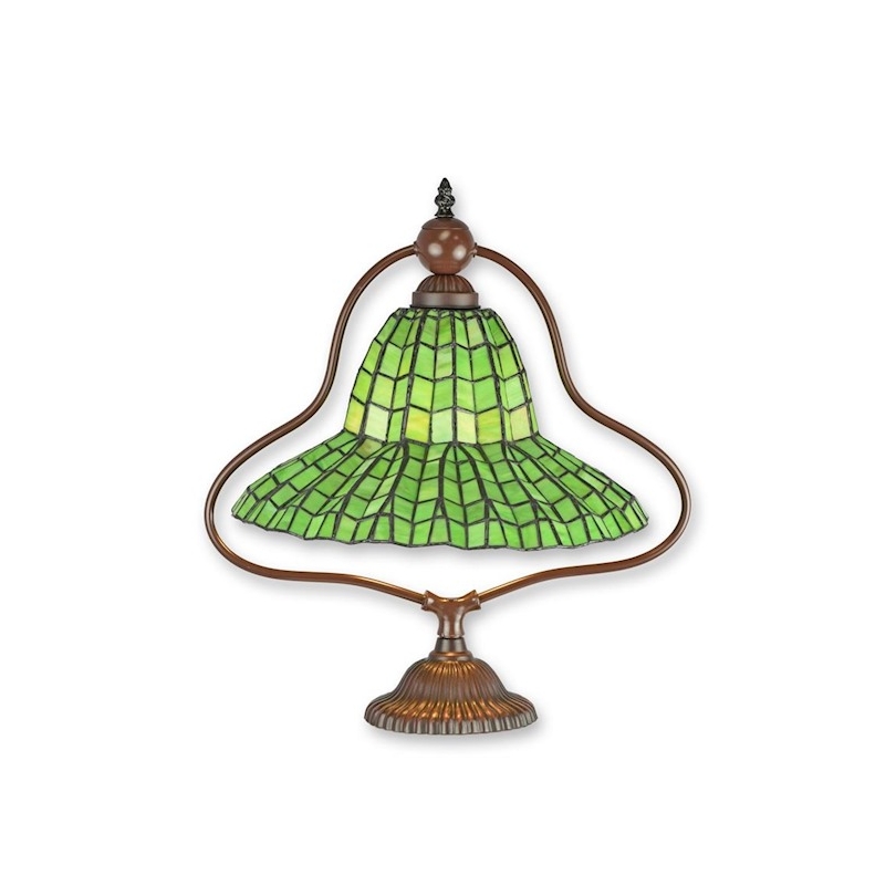 Lampe style Tiffany abat-jour vert