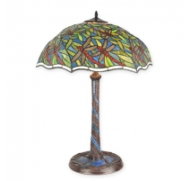 Lampe style Tiffany abat-jour Libellules