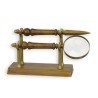 Magnifying glass and letter opener with stand