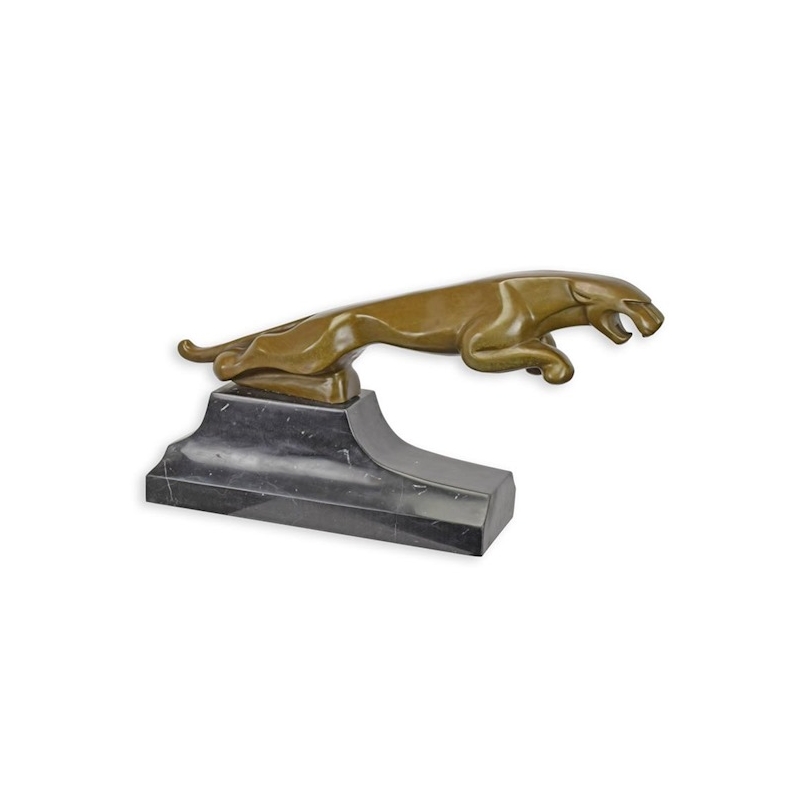 Jaguar en bronze