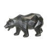 Ours polygonal en résine noire