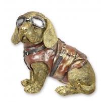 Teckel pilote en résine