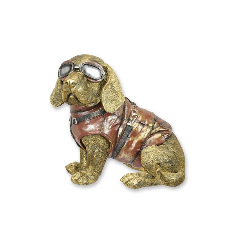 Teckel pilote en résine