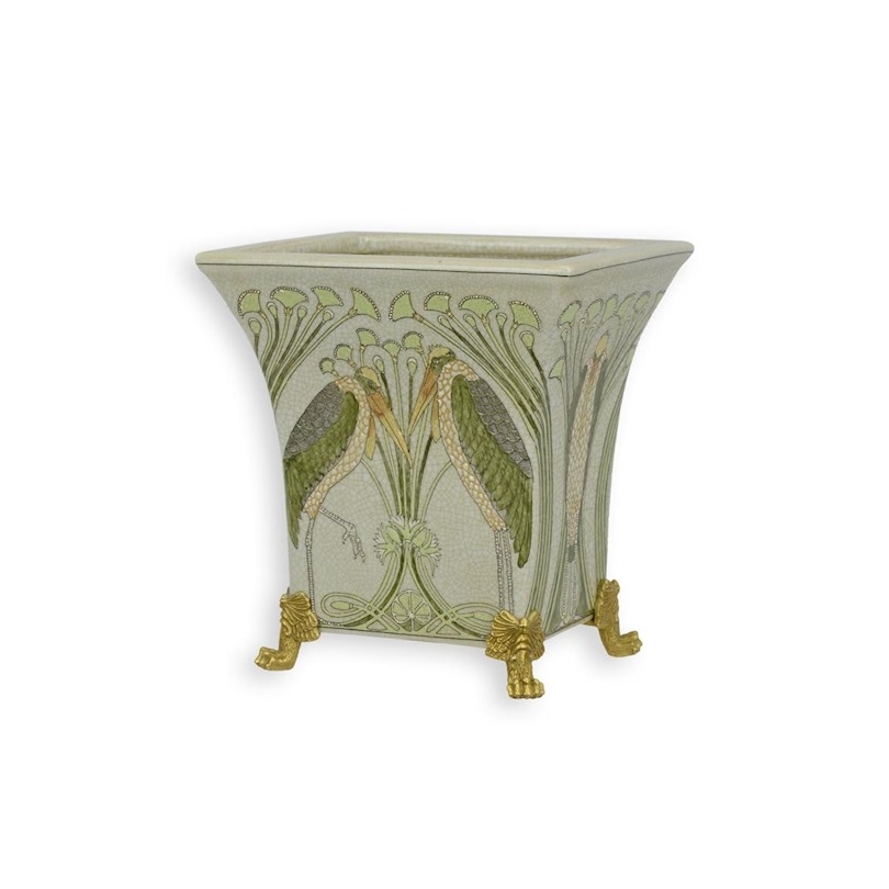 Cache-pot rectangulaire Marabous