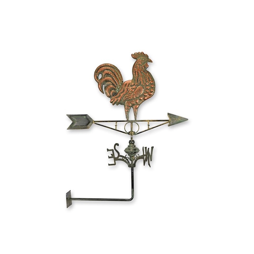 Girouette "Coq" en cuivre