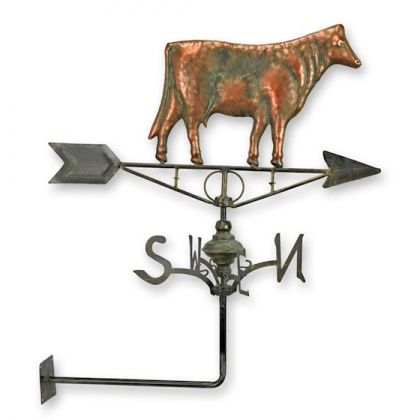 Girouette "Vache" en cuivre