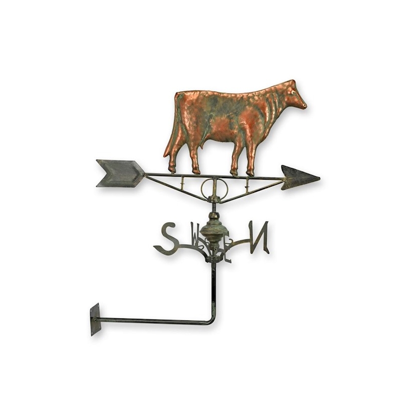 Girouette "Vache" en cuivre