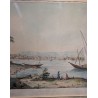 Gravure "Vue de Genève" par LEVEQUE.  sur Moinat SA  - Antiquités décoration -  Gravures, Lithos
