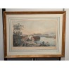 Engraving ‘View of Geneva’ by LEVEQUE.  at Moinat SA  – Antiques and decorative items –  Engravings, lithographs