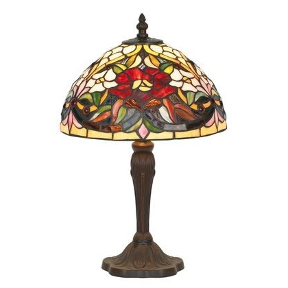 Lampe style Tiffany Fleurs