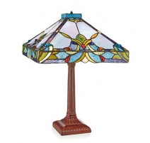 Lampe style Tiffany Carrée