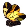 Tiffany-style butterfly-shaped lamp, beige