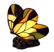 Lampe style Tiffany en forme de papillon, beige