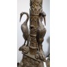 A pair of bronze candlesticks signed B. BOSCHETTI
