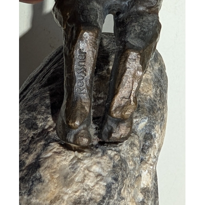Bouquetin en bronze signé REUSSNER