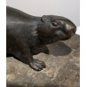 Marmotte en bronze signé REUSSNER