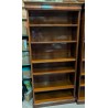 A pair of open bookcases
